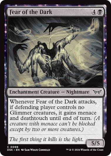 Magic the gathering (Swamp) Fear of the Dark #0098 - Duskmourn: House of Horror - MTG Card (English) Common