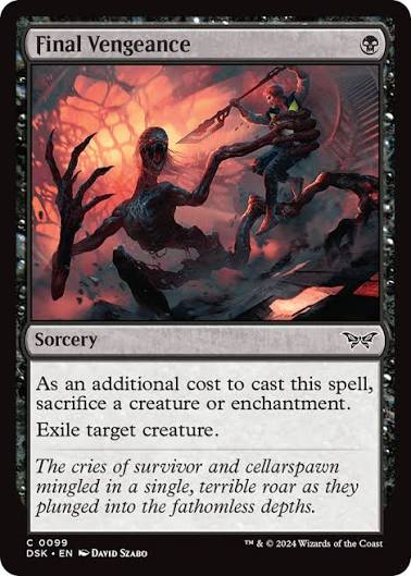 Magic the gathering (Swamp) Final Vengeance #0099 - Duskmourn: House of Horror - MTG Card (English) Common