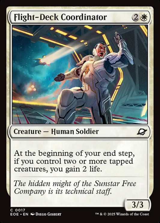 Magic the gathering (Plains) Flight-Deck Coordinator #0017 - Edge of Eternities - MTG Card (English) Common