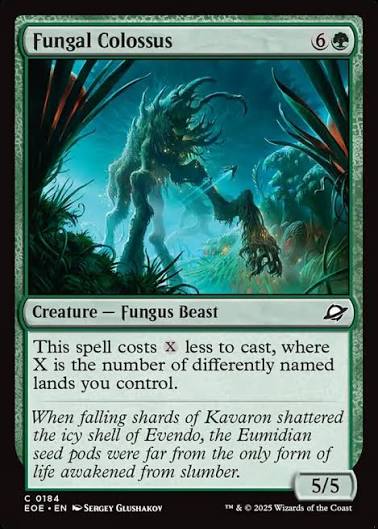 Magic the gathering (Forest) Fungal Colossus #0184 - Edge of Eternities - MTG Card (English) Common