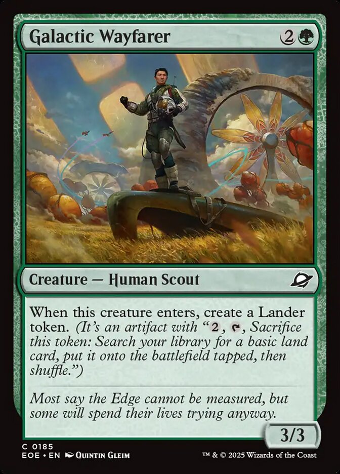 Magic the gathering (Forest) Galactic Wayfarer #0185 - Edge of Eternities - MTG Card (English) Common