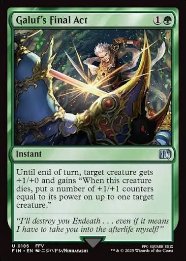 Magic the gathering (Forest) Galuf's Final Act #0186 - FINAL FANTASY - MTG Card (English) Uncommon
