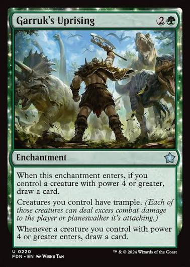 Magic the gathering (Forest) Garruk's Uprising #0220 - Foundations - MTG Card (English) Uncommon
