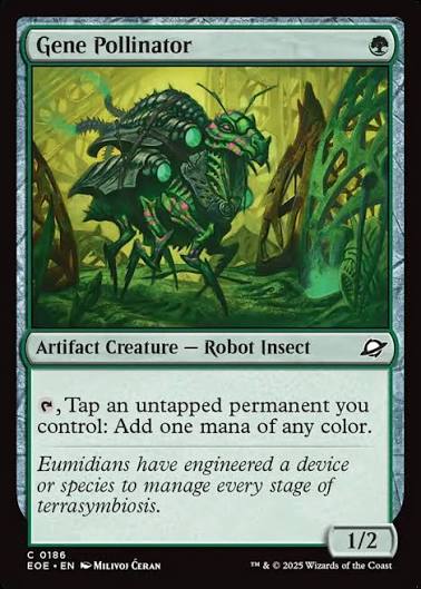 Magic the gathering (Forest) Gene Pollinator #0186 - Edge of Eternities - MTG Card (English) Common