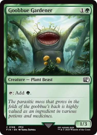 Magic the gathering (Forest) Goobbue Gardener #0188 - FINAL FANTASY - MTG Card (English) Common