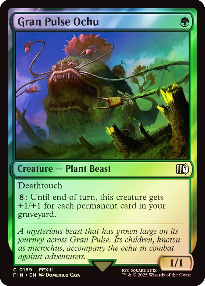 Magic the gathering (Forest) Gran Pulse Ochu #0189 - FINAL FANTASY - MTG Card (English) Common