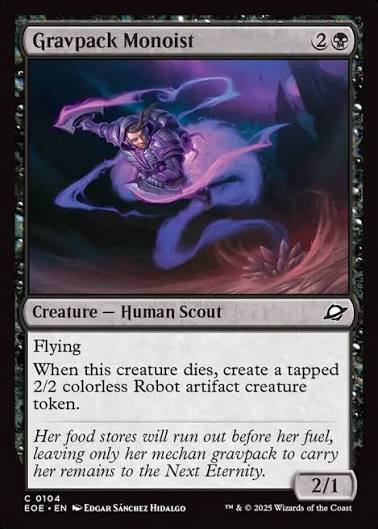 Magic the gathering (Swamp) Gravpack Monoist #0104 - Edge of Eternities - MTG Card (English) Common