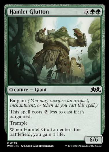 Magic the gathering (Forest) Hamlet Glutton #0173 - Wilds of Eldraine - MTG Card (English) Common