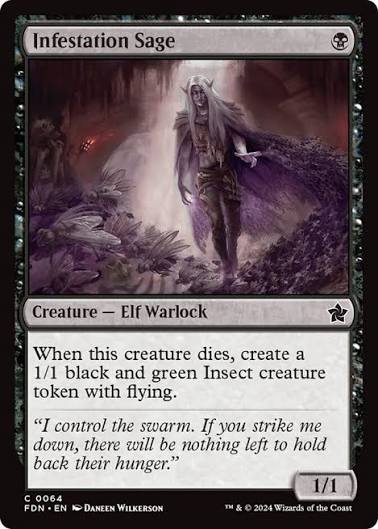 Magic the gathering (Swamp) Infestation Sage #0064 - Foundations - MTG Card (English) Common
