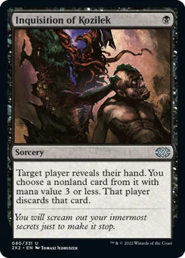 Magic the gathering (Swamp) Inquisition of Kozilek #080/331 - Double Masters 2022 - MTG Card (English) Uncommon