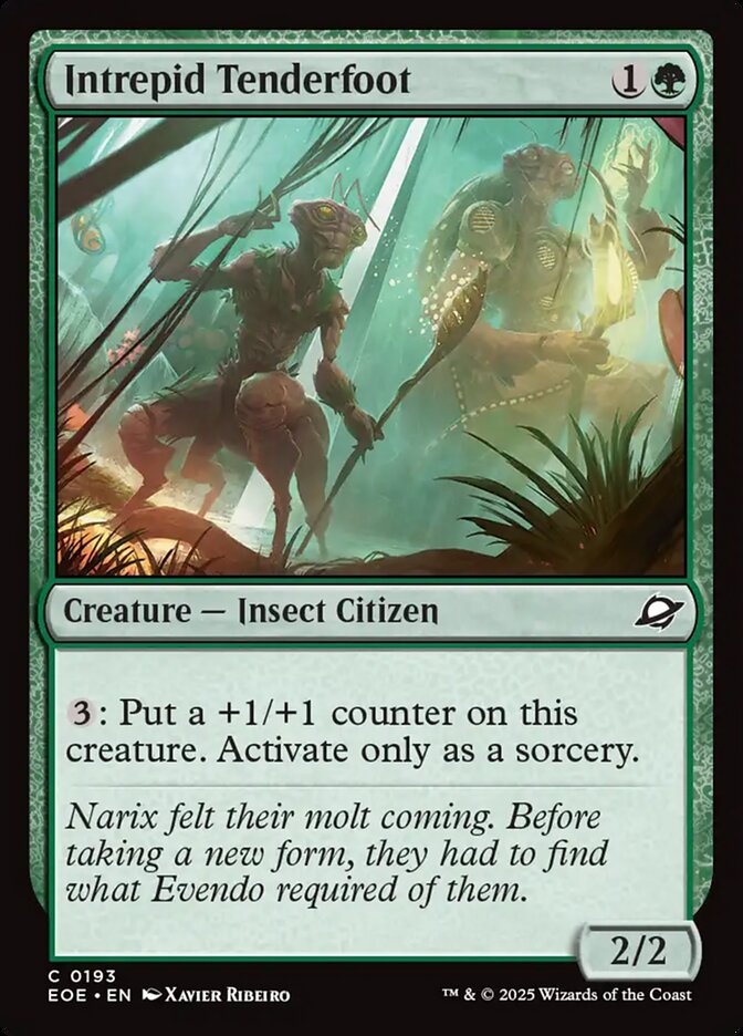 Magic the gathering (Forest) Intrepid Tenderfoot #0193 - Edge of Eternities - MTG Card (English) Common