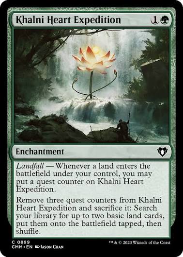 Magic the gathering (Forest) Khalni Heart Expedition #0899 - Commander Masters - MTG Card (English) Common