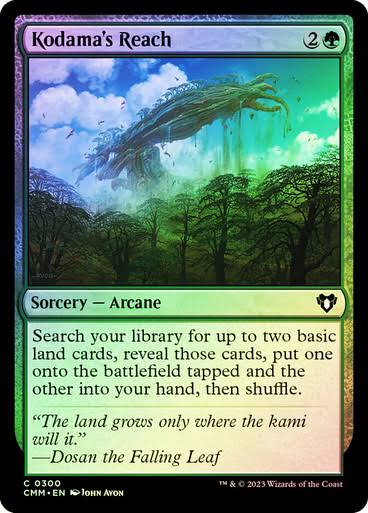 Magic the gathering (Forest) Kodama's Reach #0300 - Commander Masters - MTG Card (English) Common
