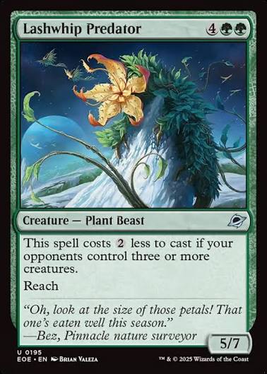 Magic the gathering (Forest) Lashwhip Predator #0195 - Edge of Eternities - MTG Card (English) Uncommon