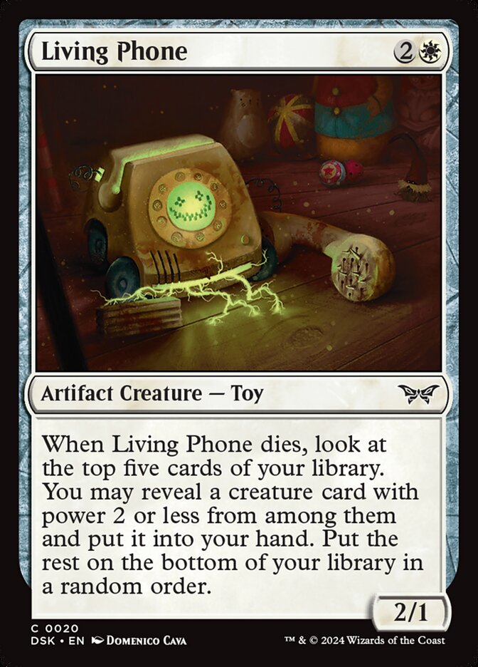 Magic the gathering (Plains) Living Phone #0020 - Duskmourn: House of Horror - MTG Card (English) Common