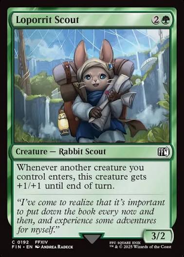 Magic the gathering (Forest) Loporrit Scout #0192 - FINAL FANTASY - MTG Card (English) Common