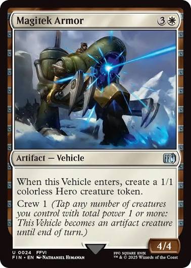 Magic the gathering (Plains) Magitek Armor #0024 - FINAL FANTASY - MTG Card (English) Uncommon
