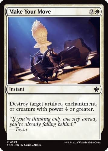 Magic the gathering (Plains) Make your move #0143 - Foundations - MTG Card (English) Common