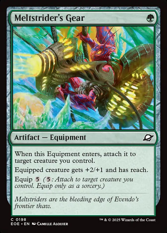 Magic the gathering (Forest) Meltstrider's Gear #0198 - Edge of Eternities - MTG Card (English) Common