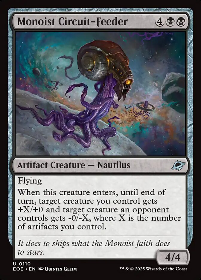 Magic the gathering (Swamp) Monoist Circuit-Feeder #0110 - Edge of Eternities - MTG Card (English) Uncommon