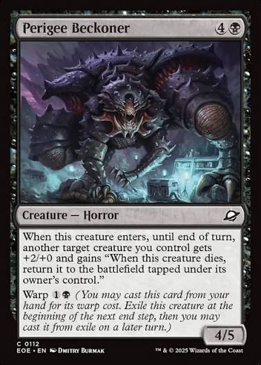 Magic the gathering (Swamp) Perigee Beckoner #0112 - Edge of Eternities - MTG Card (English) Common