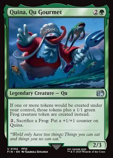 Magic the gathering (Forest) Quina, Qu Gourmet #0194 - FINAL FANTASY - MTG Card (English) Uncommon