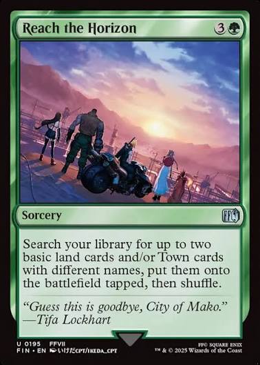 Magic the gathering (Forest) Reach the Horizon #0195 - FINAL FANTASY - MTG Card (English) Uncommon