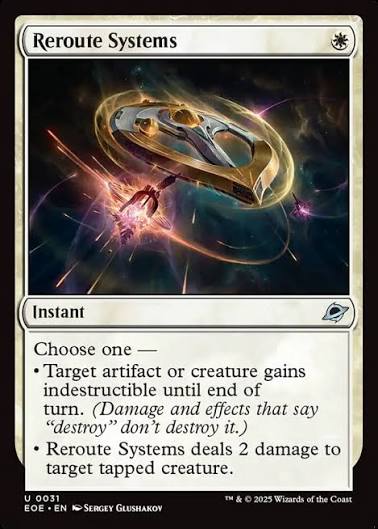 Magic the gathering (Plains) Reroute Systems #0031 - Edge of Eternities - MTG Card (English) Uncommon
