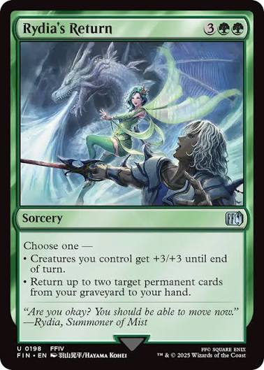 Magic the gathering (Forest) Rydia's Return #0198 - FINAL FANTASY - MTG Card (English) Uncommon