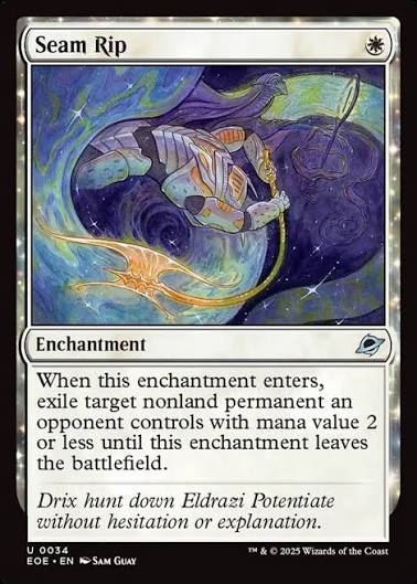 Magic the gathering (Plains) Seam Rip #0034 - Edge of Eternities - MTG Card (English) Uncommon