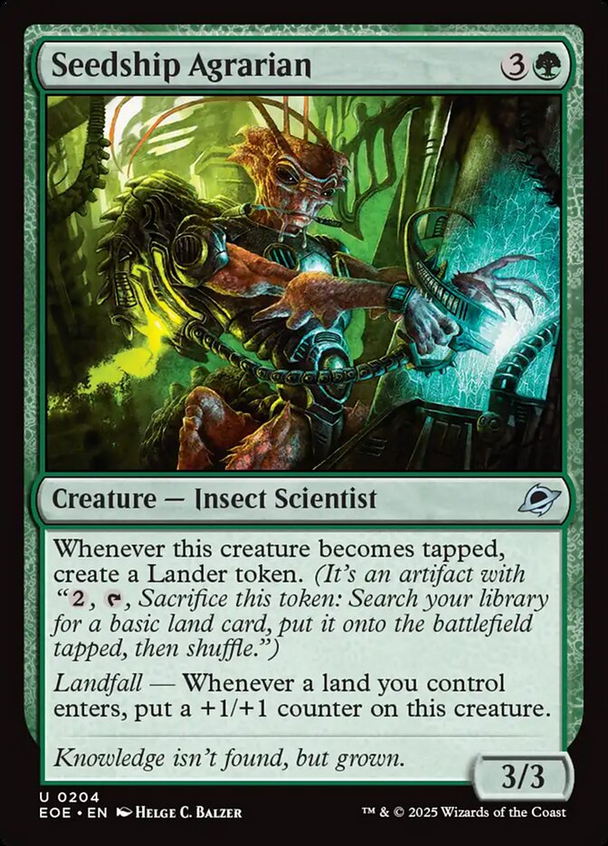 Magic the gathering (Forest) Seedship Agrarian #0204 - Edge of Eternities - MTG Card (English) Uncommon