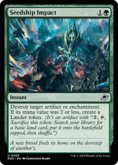 Magic the gathering (Forest) Seedship Impact #0205 - Edge of Eternities - MTG Card (English) Uncommon