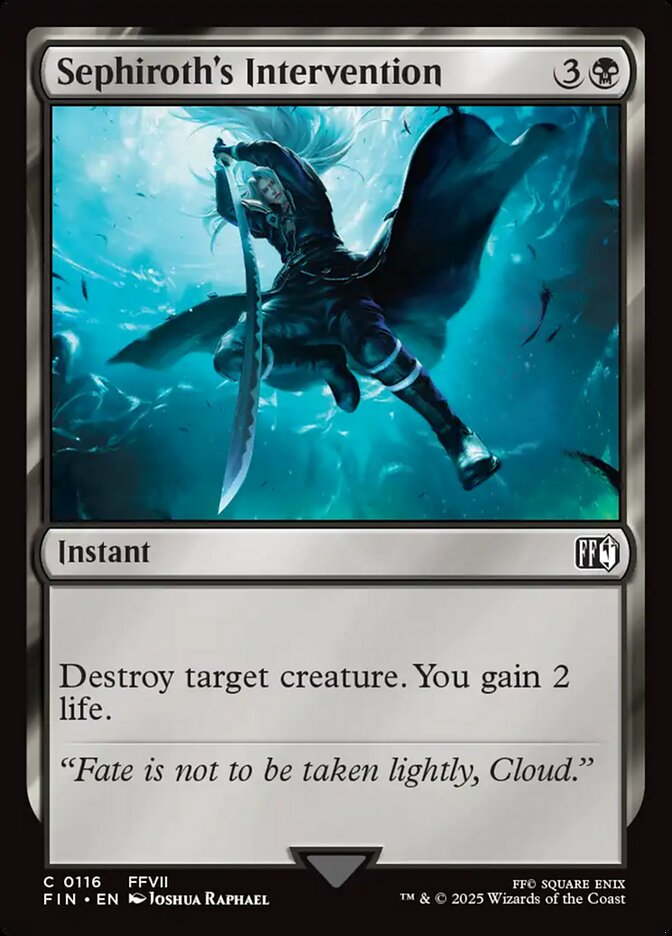 Magic the gathering (Swamp) Sephiroth's Intervention #0116 - FINAL FANTASY - MTG Card (English) Common