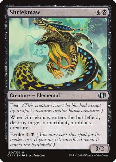 Magic the gathering (Swamp) Shriekmaw #160/337 - Commander 2014 - MTG Card (English) Uncommon