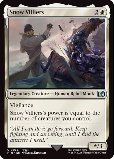 Magic the gathering (Plains) Snow Villiers #0033 - FINAL FANTASY - MTG Card (English) Uncommon