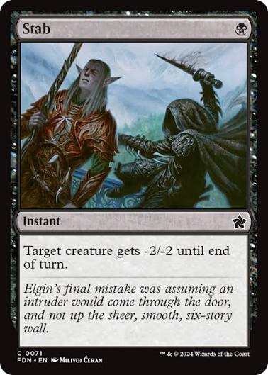 Magic the gathering (Swamp) Stab #0071 - Foundations - MTG Card (English) Common