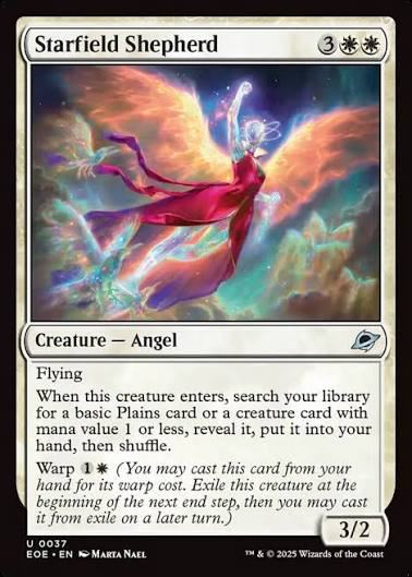 Magic the gathering (Plains) Starfield Shepherd #0037 - Edge of Eternities - MTG Card (English) Uncommon
