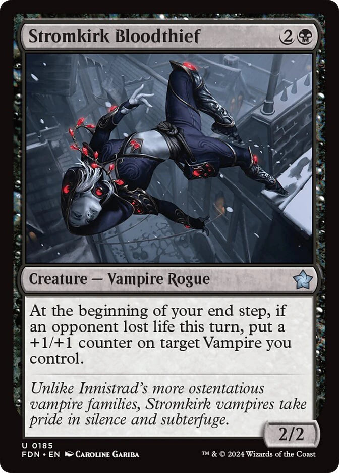 Magic the gathering (Swamp) Stromkirk Bloodthief #0185 - Foundations - MTG Card (English) Uncommon