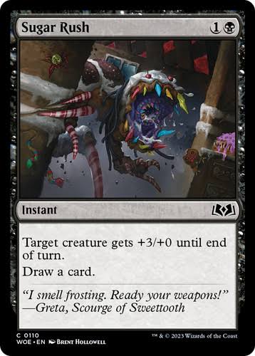 Magic the gathering (Swamp) Sugar Rush #0110 - Wilds of Eldraine - MTG Card (English) Common