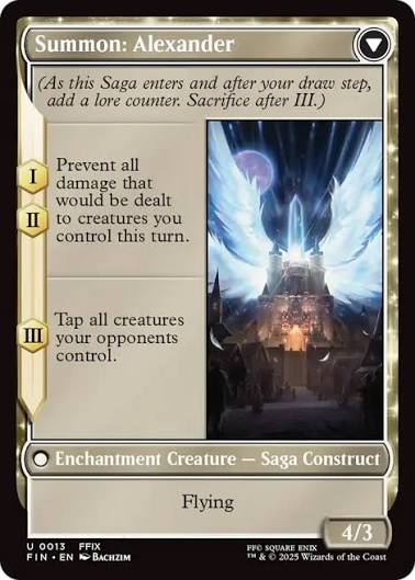 Magic the gathering (Plains) Crystal Fragments // Summon: Alexander #0013 - FINAL FANTASY - MTG Card (English) Uncommon