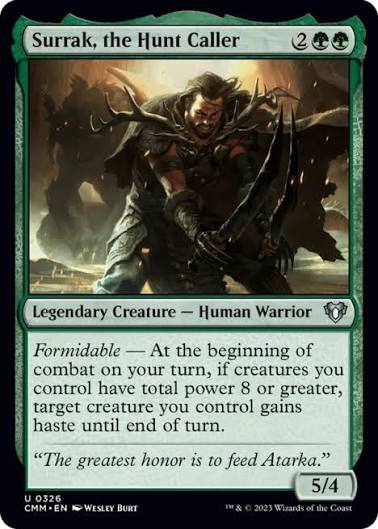 Magic the gathering (Forest) Surrak, the Hunt Caller #0326 - Commander Masters - MTG Card (English) Uncommon