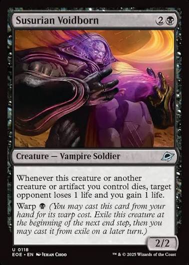 Magic the gathering (Swamp) Susurian Voidborn #0118 - Edge of Eternities - MTG Card (English) Uncommon