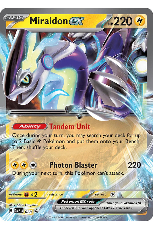 SVP 028 Miraidon ex – Scarlet & Violet Black Star Promo -
