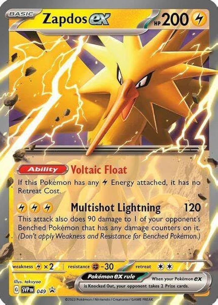 SVP 049 Zapdos ex – Scarlet & Violet Black Star Promo -