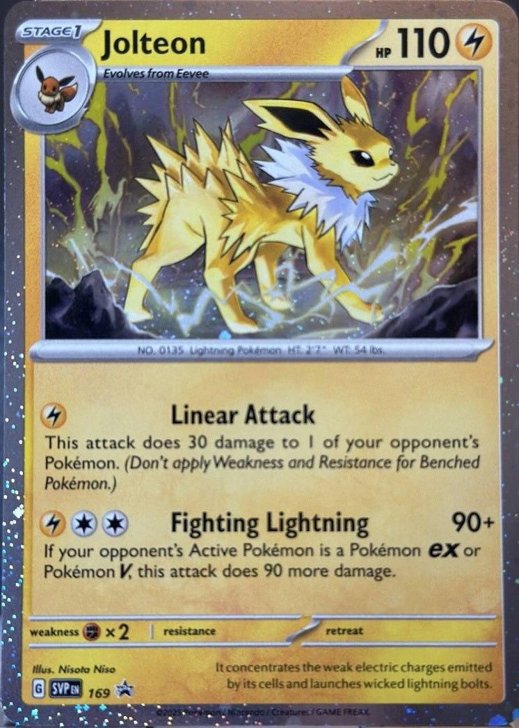 SVP 169 Jolteon – Scarlet & Violet Black Star Promo - Pokémon card (English)