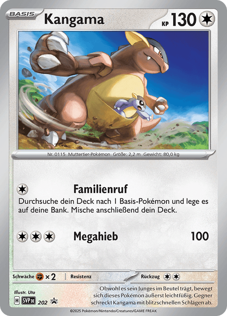 SVP 202 Kangaskhan (Cosmos Holo) – Scarlet & Violet Black Star Promo - (Destined Rivals) Pokémon card (English)