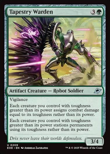 Magic the gathering (Forest) Tapestry Warden #0209 - Edge of Eternities - MTG Card (English) Uncommon