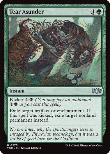 Magic the gathering (Forest) Tear Asunder #0273 - Tarkir: Dragonstorm Commander - MTG Card (English) Uncommon
