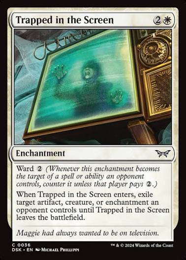 Magic the gathering (Plains) Trapped in the Screen #0036 - Duskmourn: House of Horror - MTG Card (English) Common