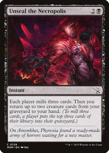 Magic the gathering (Swamp) Unseal the Necropolis #0128 - March of the Machine - MTG Card (English) Common